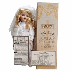 NEW Vintage Wyndham Lane THE BRIDE Porcelain Collectible Doll Bisque 12"